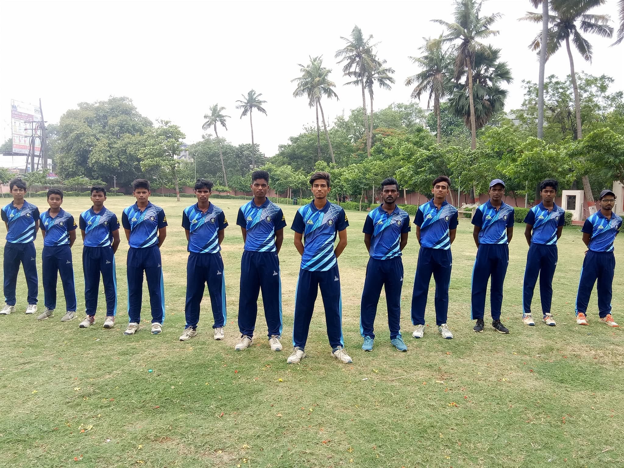 Lakshya Cricket Academy team at the nets